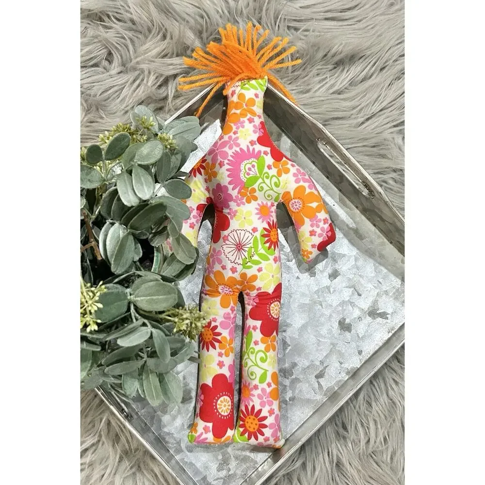 DAMMIT DOLL, Voodoo‎ Groovy Retro Flowers Floral Garden Pink 12